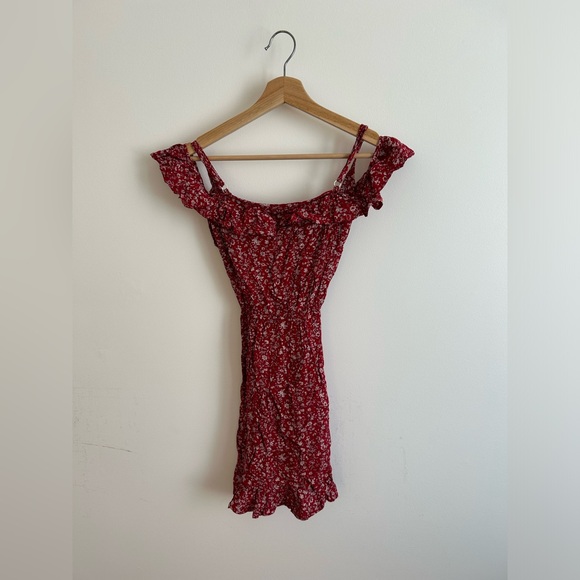 Red floral dress - Picture 5 of 5